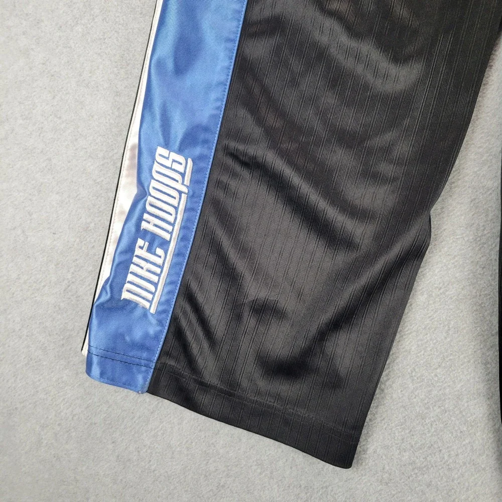 Nike‎ Kids Vintage Tear Away Track Pants Black Blue Snap Side Warmup L 14-16